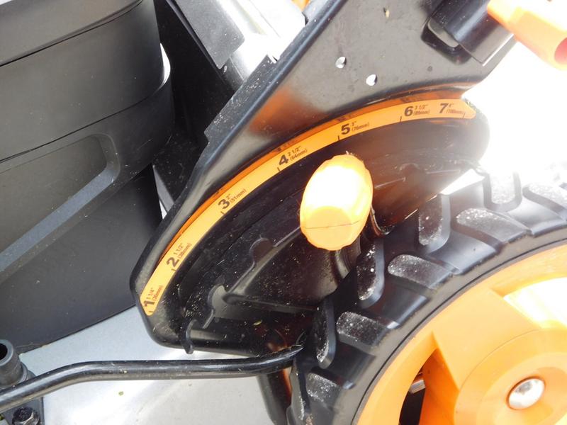 All wheel adjustment - under deck connection lower left