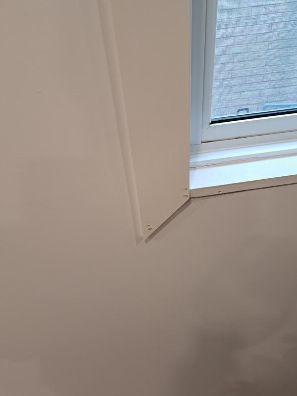 Small indents are from a pneumatic nailer. Large indents from Worx nailer.