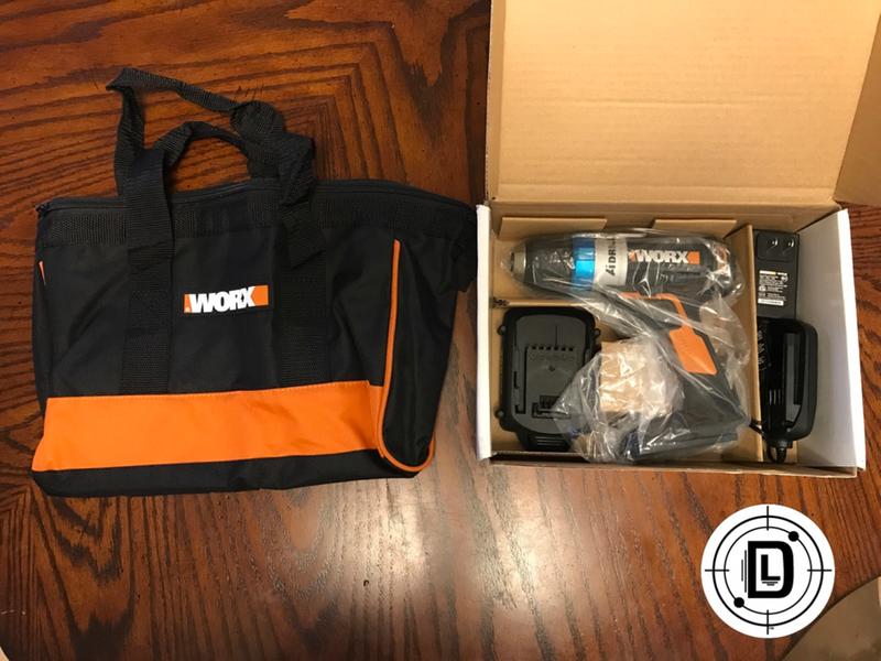 What's in the box surprise nice tool caring case. Then the drill, battery, and charger.