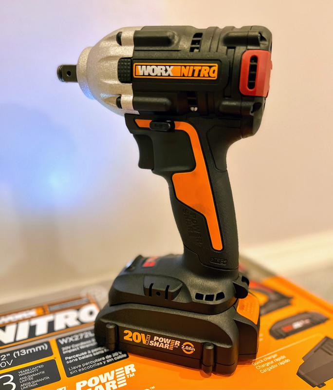 WORX 20-volt Max Variable Speed Brushless 1/2-in Drive Cordless
