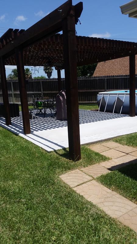 Patio and pathway.