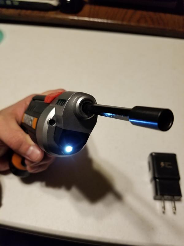 Built in light with built in extend feature. What more could you ask for?