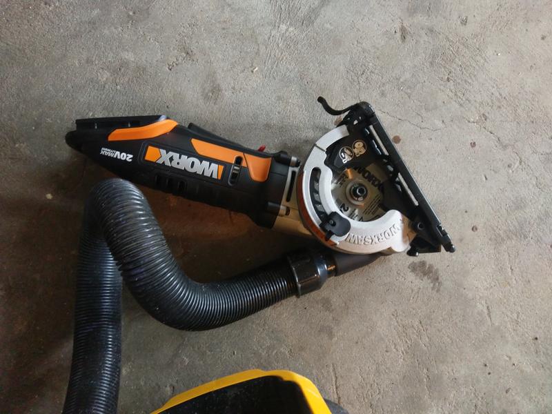 Worx POWER SHARE 20-Volt Worxsaw 3-3/8 in. Compact Circular Saw (Tool Only)  WX523L.9 - The Home Depot