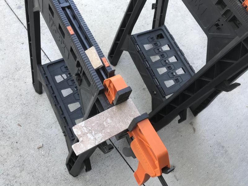 Smaller piece of tile