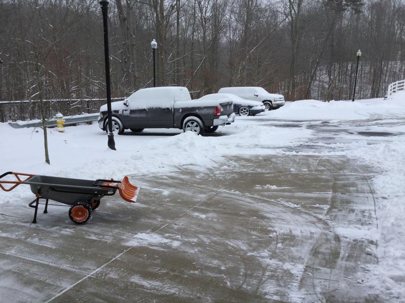 20 min clearing with my WORX snowplow