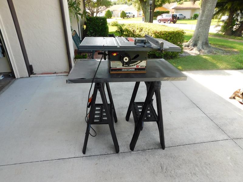 Using as a portable work bench for a variety of tools.