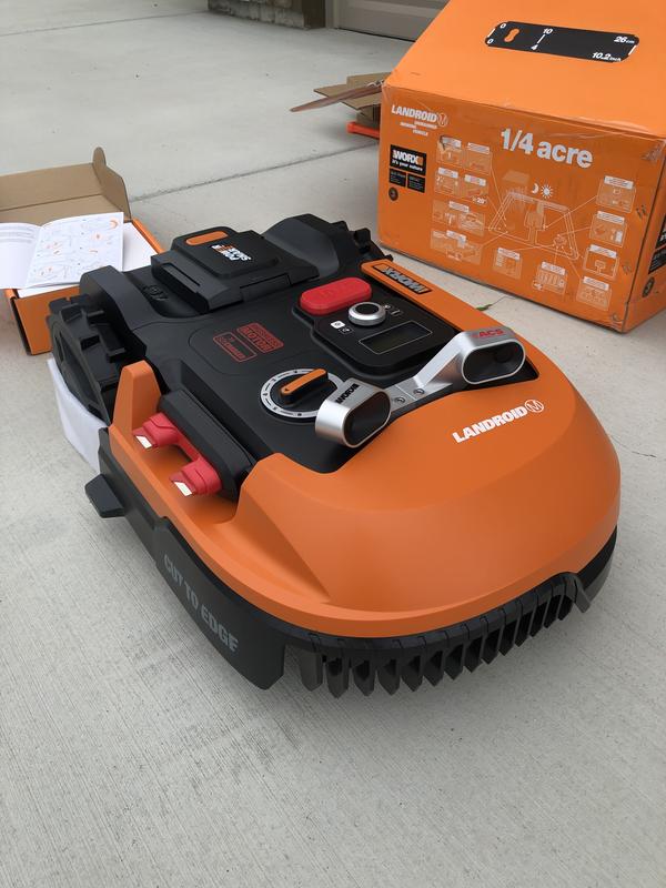 WORX Landroid Robotic Lawn Mower (Up To 1/4 Acre) in the Robotic Lawn department at