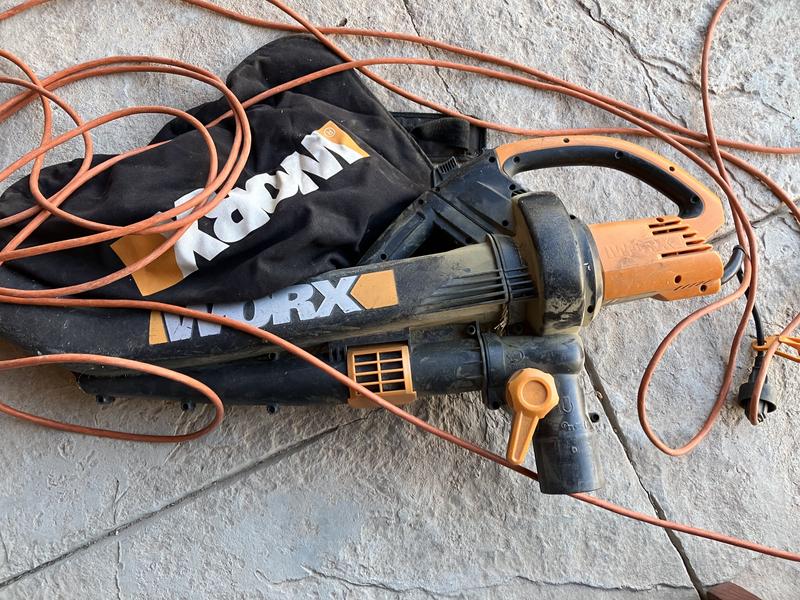 WORX Trivac 2 350 CFM 210 MPH Corded Electric Handheld Leaf Blower