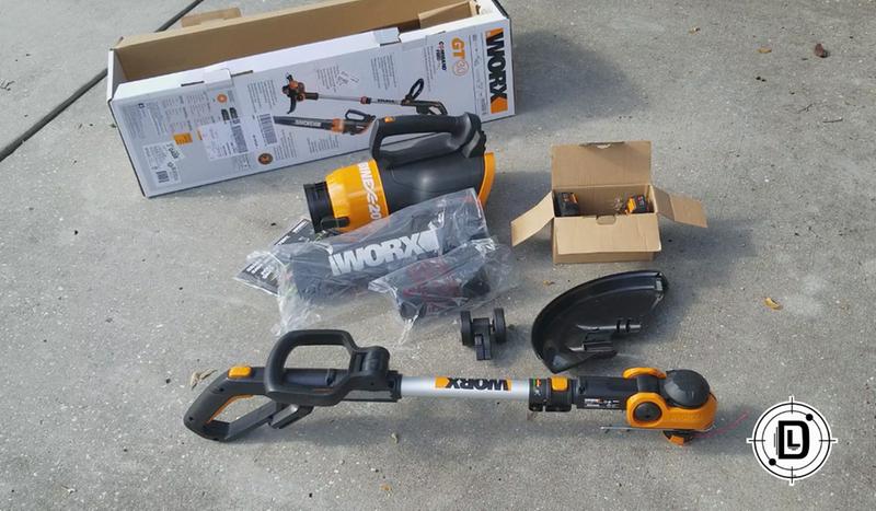 Worx Wg916 Power Share 20v Trimmer And Blower Combo Kit (battery & Charger  Included) : Target