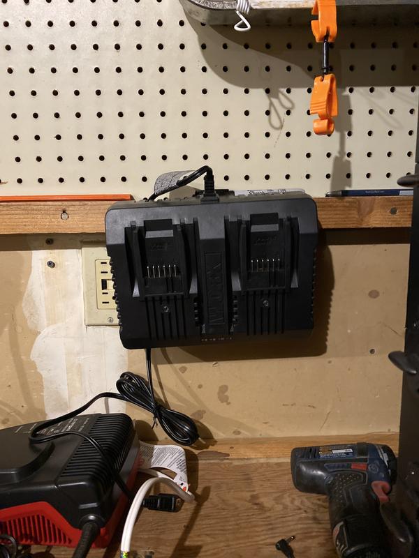 Black & Decker MAX 20V Battery Charger Holder (with 1 pegboard