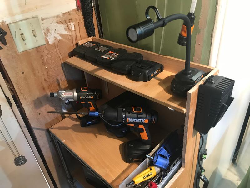 My Drills And Light And Half My Battery’s