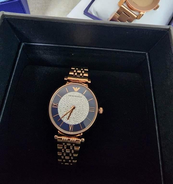 特価! Emporio Armani Two-Hand Rose Gold-Tone Watch AR11167 Emporio Armani Two-Hand Rose Gold-Tone Stainless Steel Watch