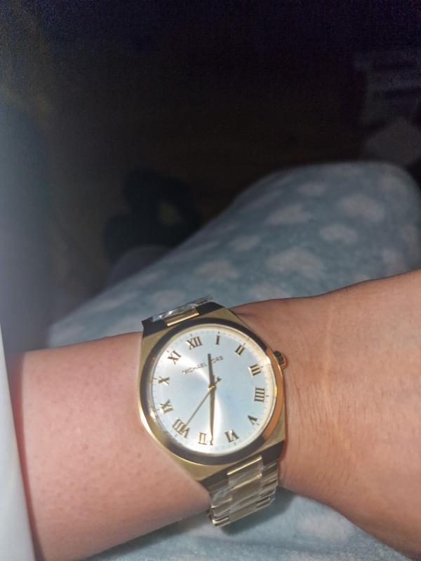 Michael Kors Lennox Three-Hand Gold-Tone Stainless Steel