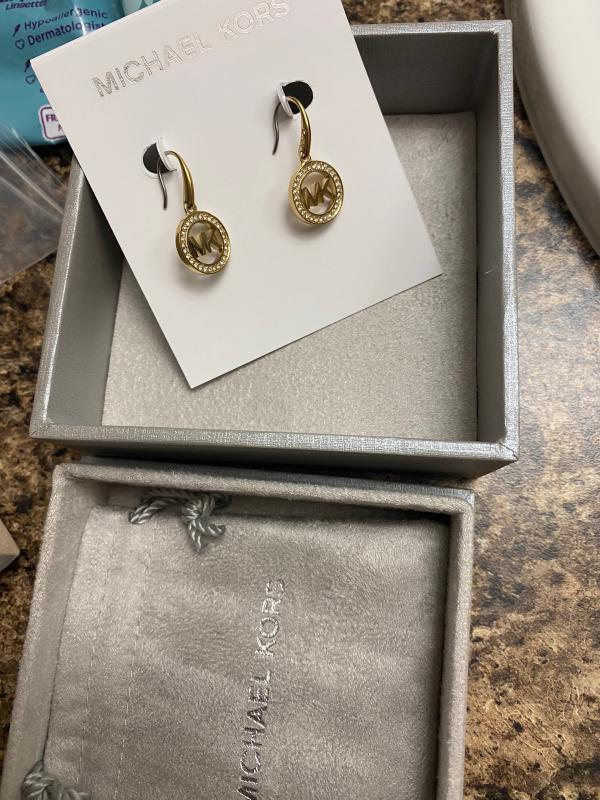 【ピアス】Michael Kors☆ Two-Tone Heart Drop Earrings s-l500.jpg