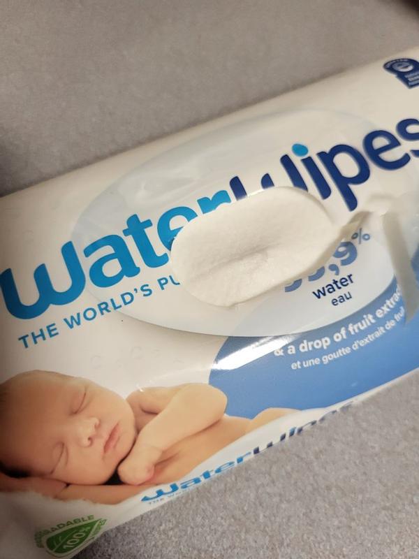 WaterWipes Plastic-Free Original Baby Wipes, 99.9% Water Based Wipes,  Unscented & Hypoallergenic for Sensitive Skin, 60 Count (1 pack), Packaging  May Vary - ShopRite