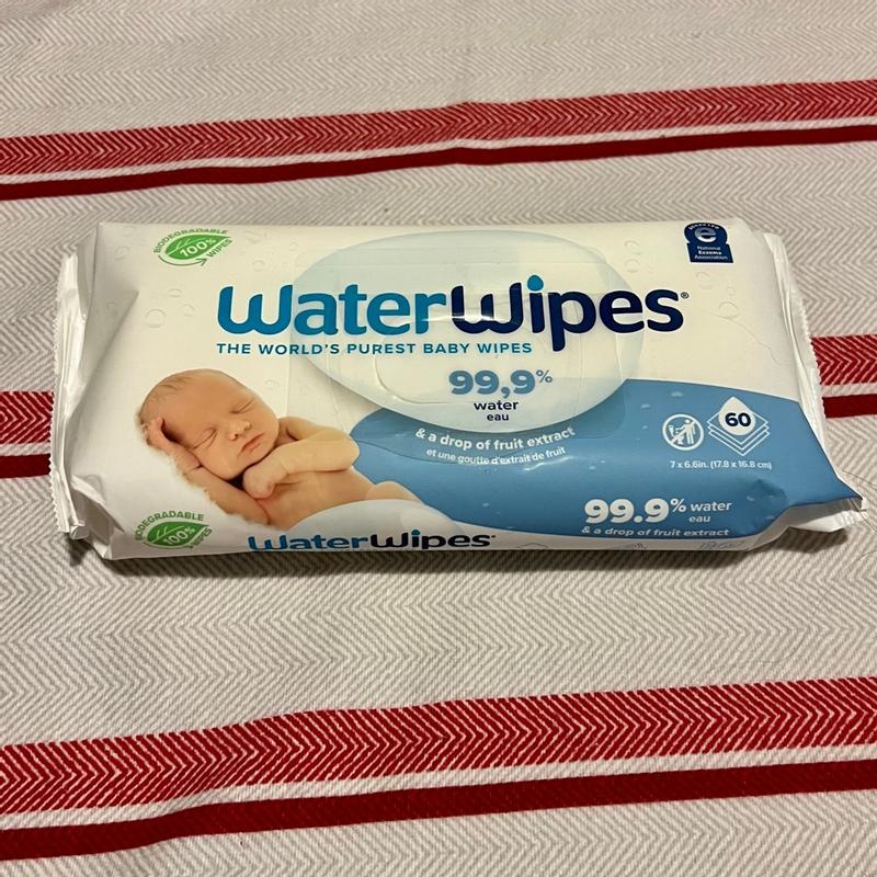 Waterwipes Plastic-free Original Unscented 99.9% Water Based Baby Wipes -  60ct : Target