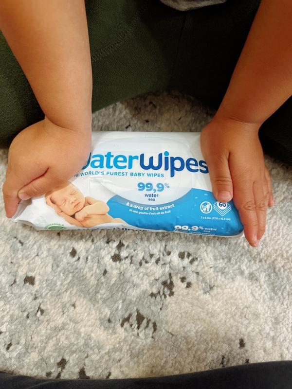 Water Wipes, Toallitas Húmedas para Bebé, 99.9% Water, Super Value Box 540  Wipes