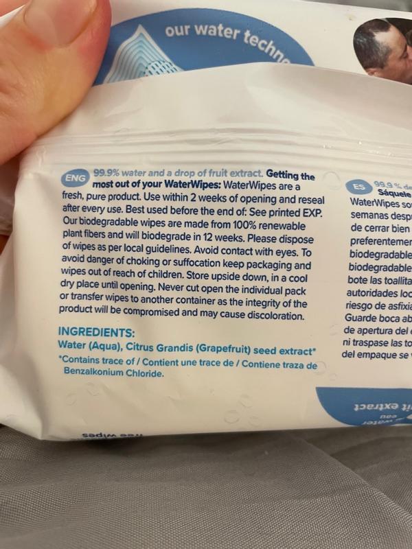 Water wipes ingredients discount