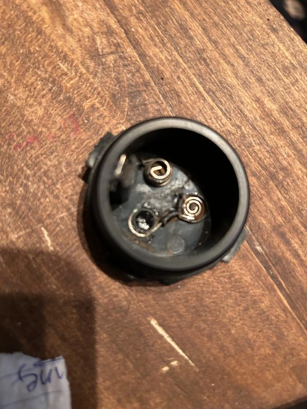 Note original, Blue, Waterpik battery.  Didn't get to change once.