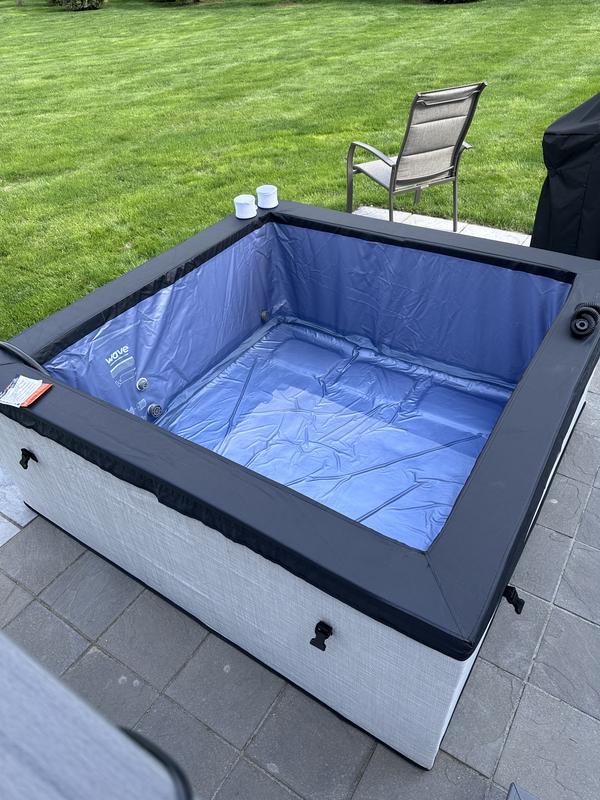 Wave 71-in x 27-in 6-Person Square Hot Tub GAR6FLRATUS at Lowes.com