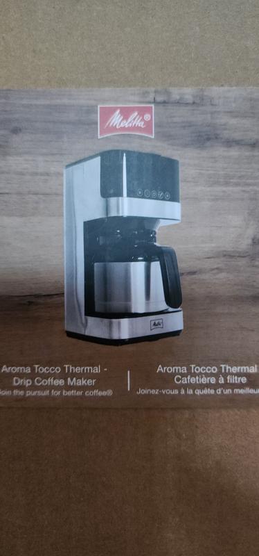 Melitta RNAB09QF2RFJC melitta aroma tocco thermal drip, programmable coffee  machine, 8 cup coffee maker with thermal carafe