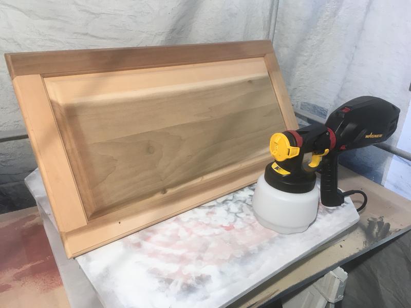 Painting cabinet doors