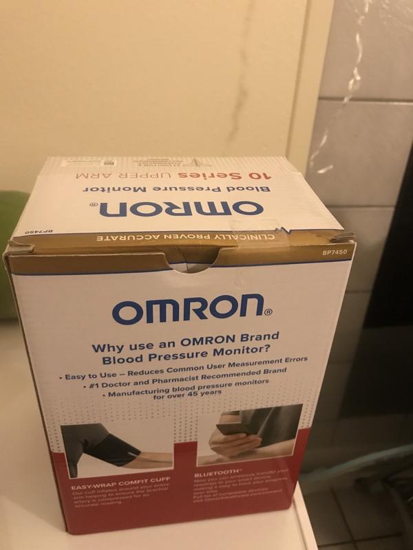 Omron 10 Series Wireless Upper Arm Blood Pressure Monitor with 9 in. to 17  in. Easy-Wrap ComFit Cuff 843631135464 - The Home Depot
