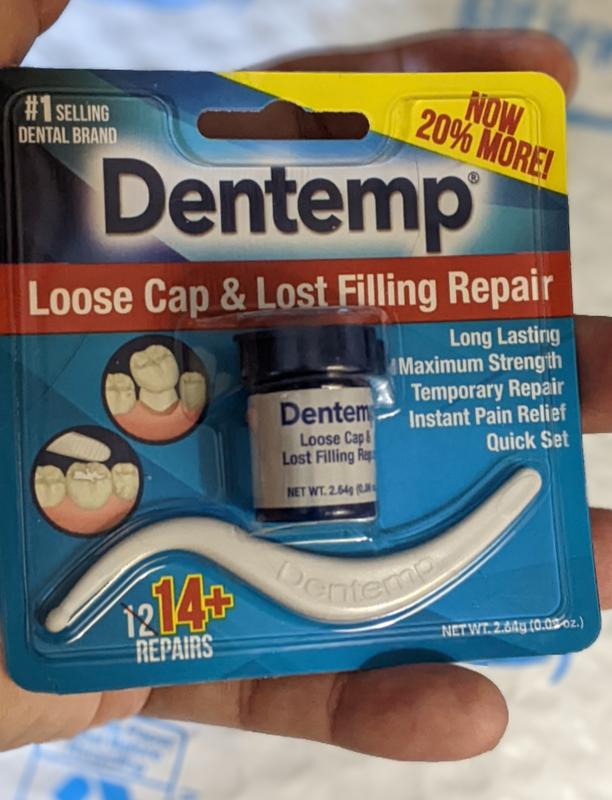 Dentemp Maximum Strength Loose Cap & Lost Filling Repair, 14+ Repairs 