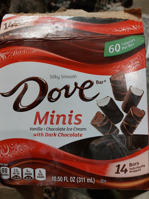 mini dove chocolate calories