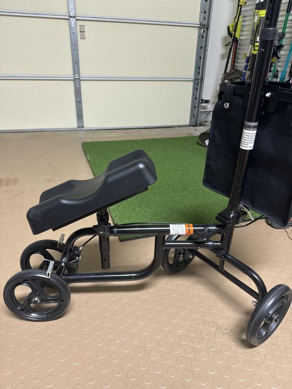 Karman Luxury Lightweight 4-Wheeled Knee Walker with Basket Black