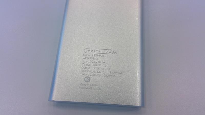 Batterie externe 10000 mAh PSPB10000PWH Blanc POSS