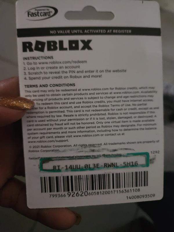 Roblox Gift Card $25