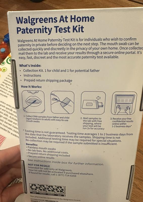 Home Dna Paternity Test Kit Walgreens