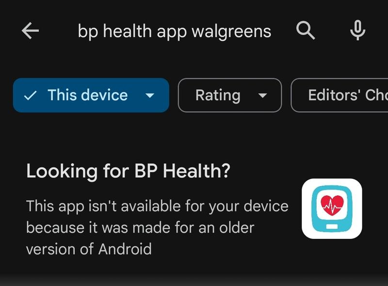 BP Health App  Walgreens Blood Pressure Monitors