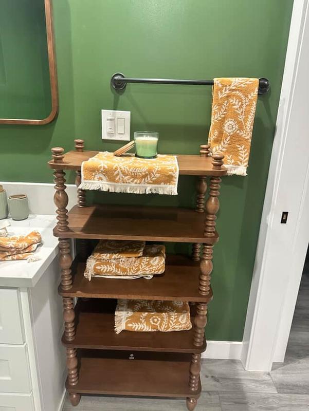 Traditional Vivienne Easy Assembly Solid Wood Short Bookshelf