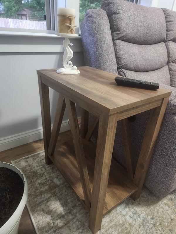 Walker Edison 13-in W x 25-in H Reclaimed barnwood Composite ...