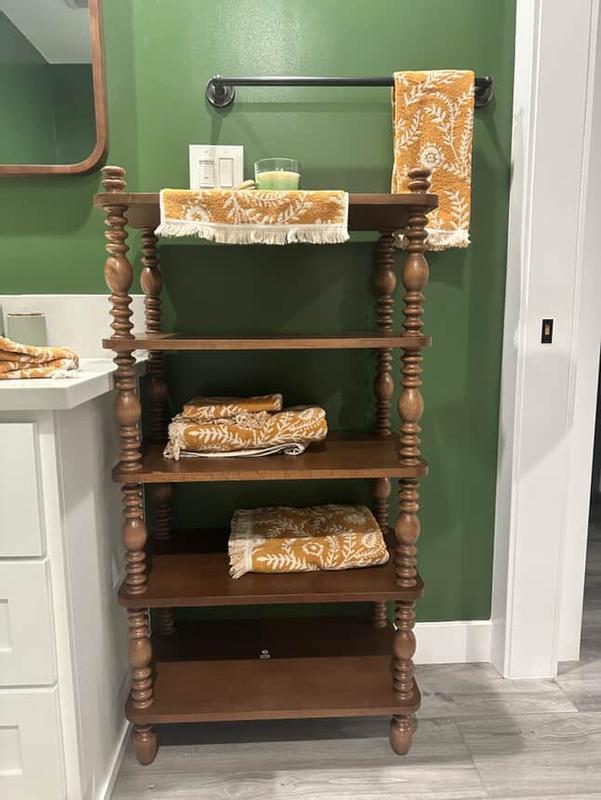Traditional Vivienne Easy Assembly Solid Wood Short Bookshelf