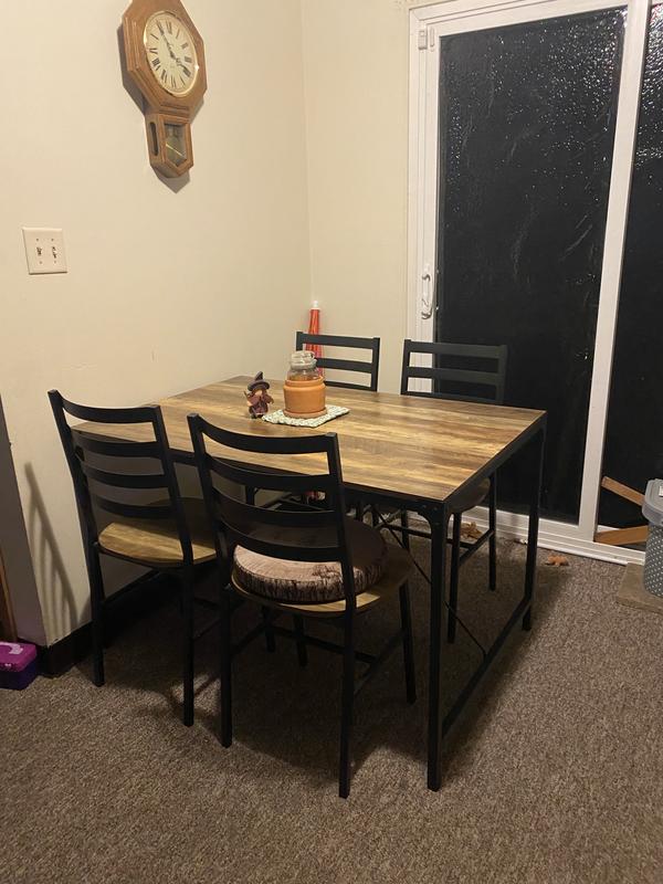 Walker Edison 5-Piece Industrial Angle Iron Dining Set - Macy's