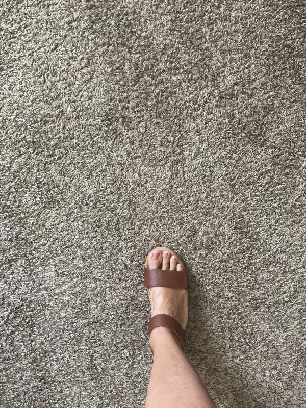 Customer photo for "It is nice to have such good looking sandals I can wear."