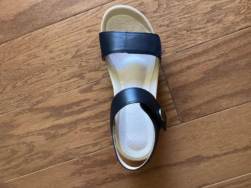 Customer photo for "Nice but foot bed hot"