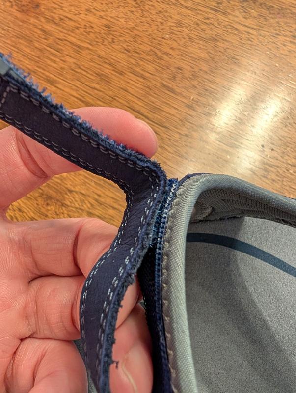 Customer photo for "Not enough Velcro for a secure fit"