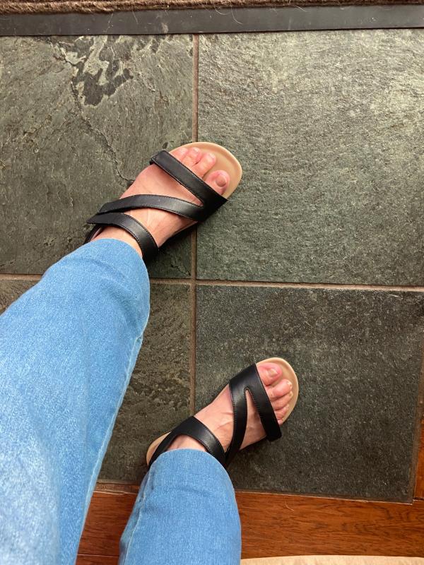 Customer photo for "Great adjustable sandal!"