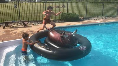 mechanical bull water float