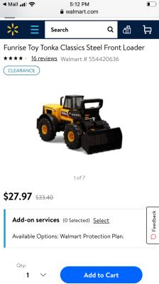 tonka 90697 classic steel front end loader vehicle