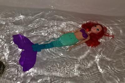 ariel swimming barbie