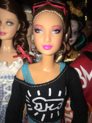 barbie x keith haring doll