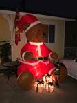 teddy bear inflatable christmas