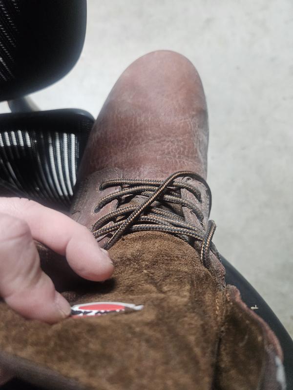 Still brand new on the upper part of the boot