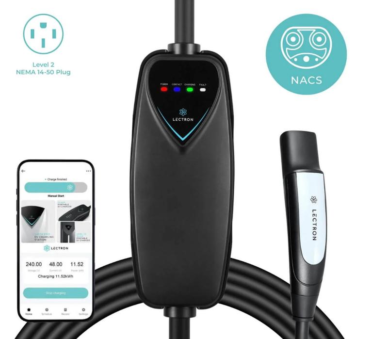 thumbnail image 2 of VEVOR Level 2 Tesla Charger 32 Amp Adjustable Current 240V Portable 2 of 12