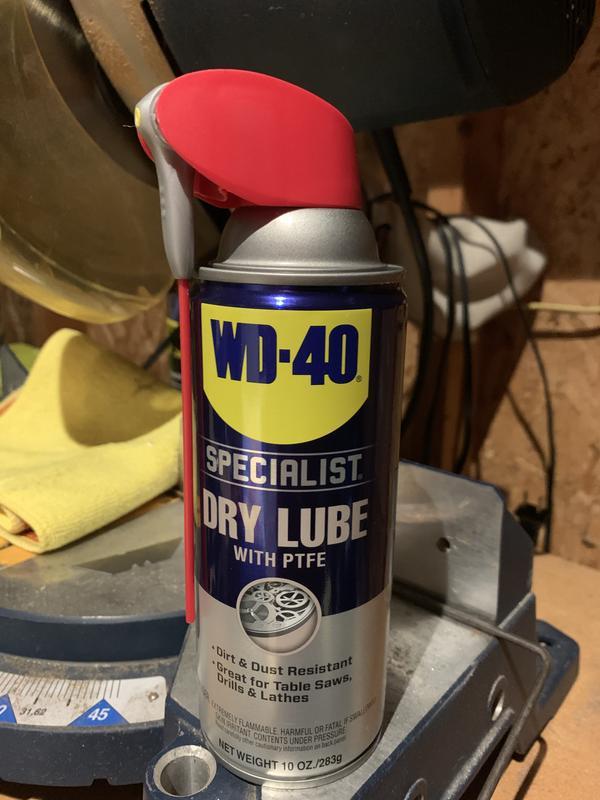 WD-40 Specialist Dry Lube with PTFE, Lubricant with Smart Straw Spray, 10  oz 